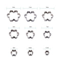 Snowflake cookie cutter 9-piece set, stainless steel christmas fondant cake mold, diy baking tools - factory direct wholesale