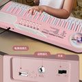Children's electronic keyboard musical toy - beginner level piano for boys and girls - playable with microphone
