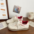 Pink german army trainer (gat) double mesh sneakers - women's cute & quirky summer new arrivals - chic, niche, korean style, breathable athletic "agnes" white sneakers