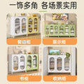Kitchen and dining room storage cabinet, cream fresh style storage iron cabinet, casual sun panel door, living room tea and sideboard