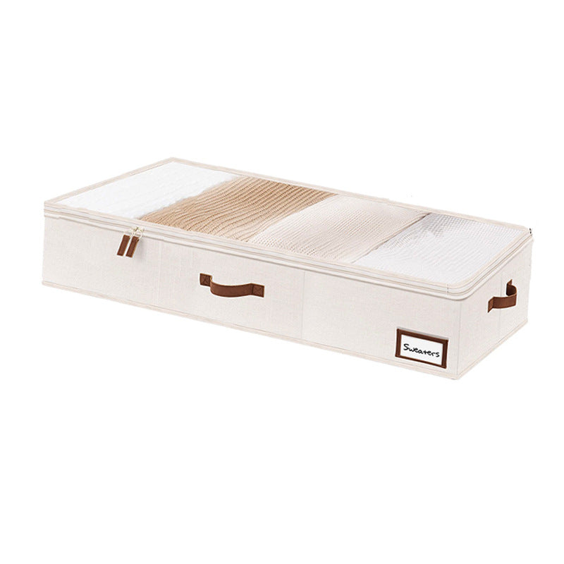 Bedside storage box Flat and short finishing box Foldable clothes quilt drawer dormitory storage toy storage