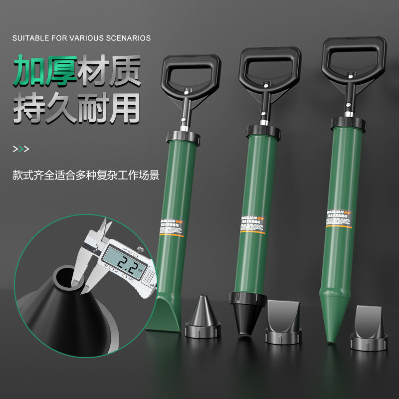 Caulking gun, anti-theft door, mortar injection tool, manual seam blocking artifact, cement gun, grouting, manual grouting gun