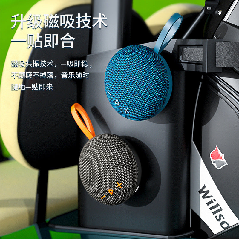 Magnetic bluetooth speaker - portable fabric waterproof mini speaker - outdoor 2026 new wireless model