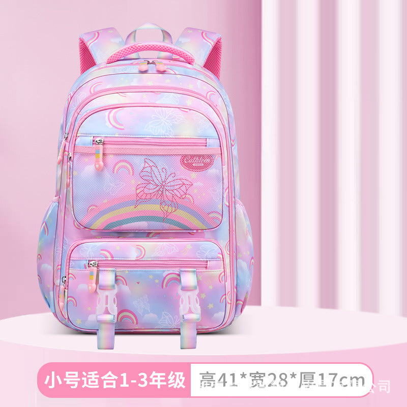 Shaodong School Bag Factory New Primary School School Bag 13th and 6th Grades Lightweight Burden Reduction Girls Backpack Wholesale