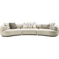 Foshan furniture fabric sofa wholesale designer creative hotel club curved multi-seater living room sofa customization
