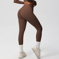 new arrivalhigh waist hip lifting tight yoga pants nude quick-drying flap pocket pants outdoor running fitness sports pants