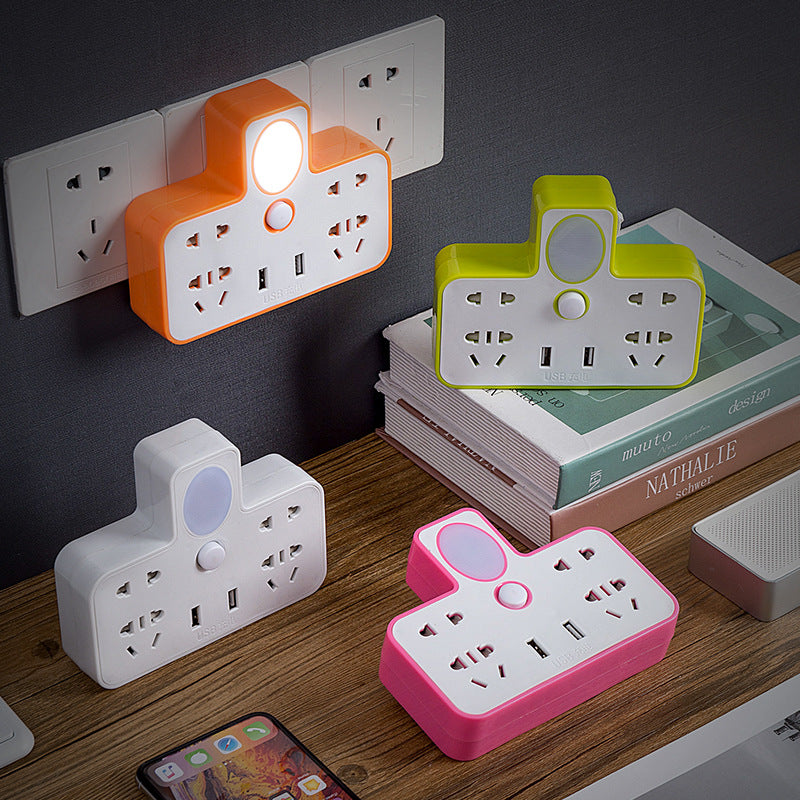 Multi-outlet power strip with usb ports - home use, cordless, multi-purpose power strip