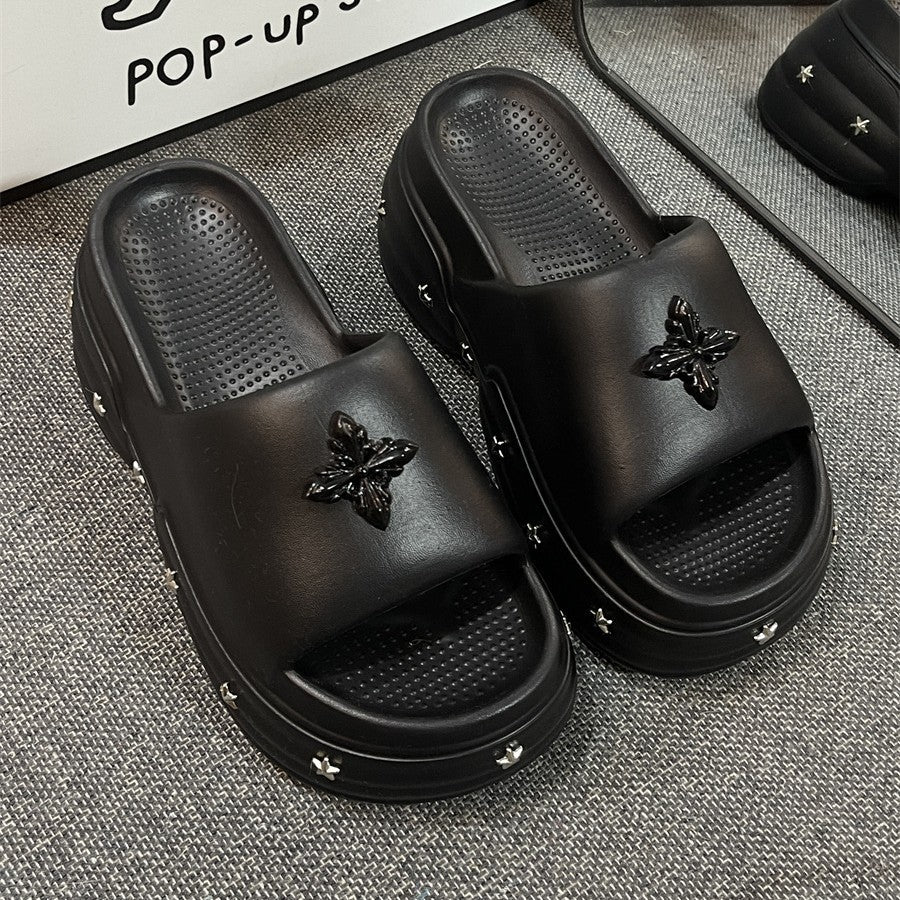 Thick sole star slippers for women summer outwearthick sole shit feeling 2025new arrivalsummer popular beach sandals