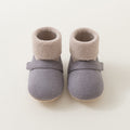 Babycare autumn/winter baby shoes, first walker shoes, non-slip soft sole shoes & socks, indoor baby toddler cotton shoes, cartoon coral fleece