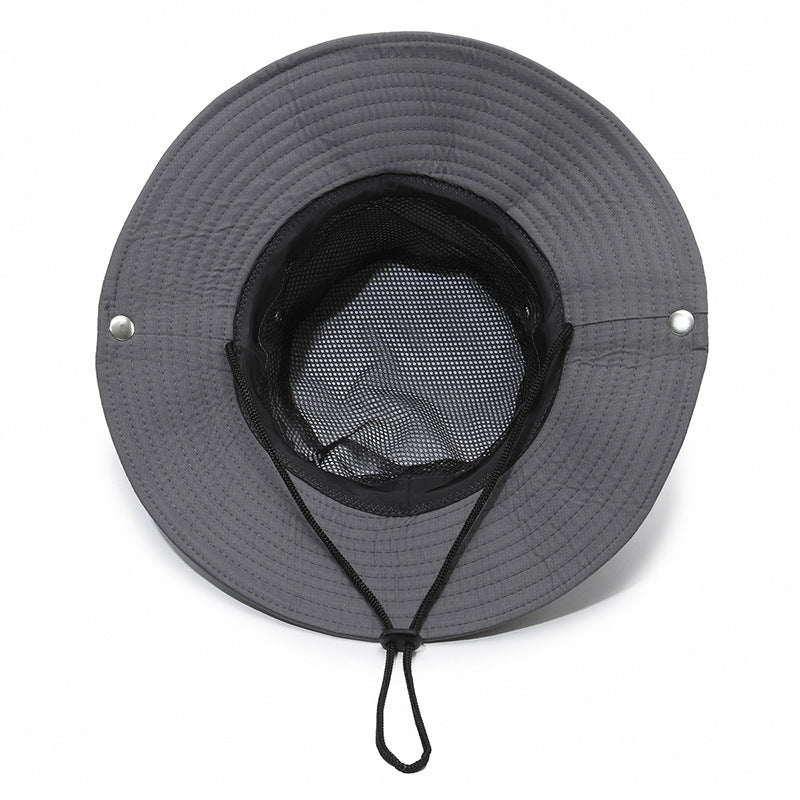 Men's bucket hat fishing outdoor visor wild camping basin hat construction site sun protection hat large brim hat