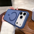 New premium corrugated texture 2-in-1 case for apple 17 pro max, iphone 16 matte magnetic case