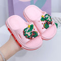 Eva kids' slippers - summer indoor/outdoor anti-slip soft sole slides for boys and girls - cute cartoon designs for toddlers and big kids