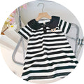 Girls' princess dress -  summer new arrival: stylish korean style, sweet and cute striped polo dress for babies