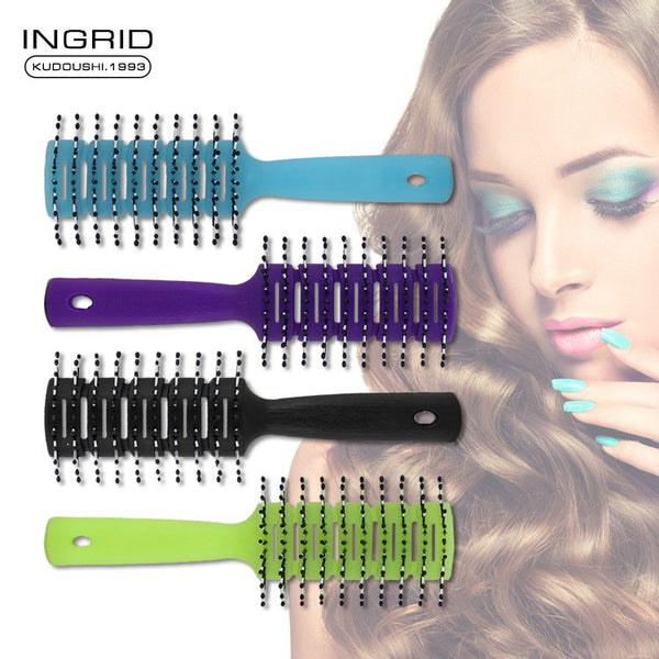 Ingrid ribs comb round hair does not hurt hair hair hair comb men's big back hair styling comb hair tool ribs comb