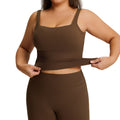 European and american plus size women's quick-dry compression sports tank top for yoga, running, and fitness