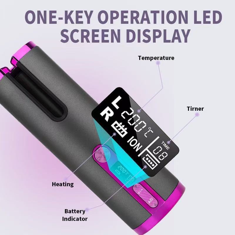 new usb lazy hair curling wireless charging portable curling iron fully automatic foreign trade hair curler manufacturer