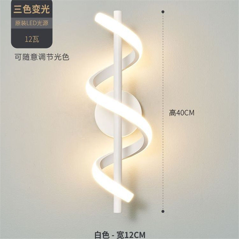 Creative minimalist wall sconce - modern lighting for living room tv backdrop, stairway, bedroom, and bedside