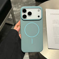 Suitable for iphone17promax magnetic phone case apple 16fashion macaron ultra-thin skin-feeling frosted pc case