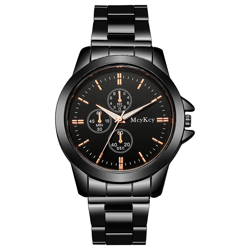 Factory direct steel band couple watches men's women's quartz watches light luxury gifts live stream watches dropshipping available
