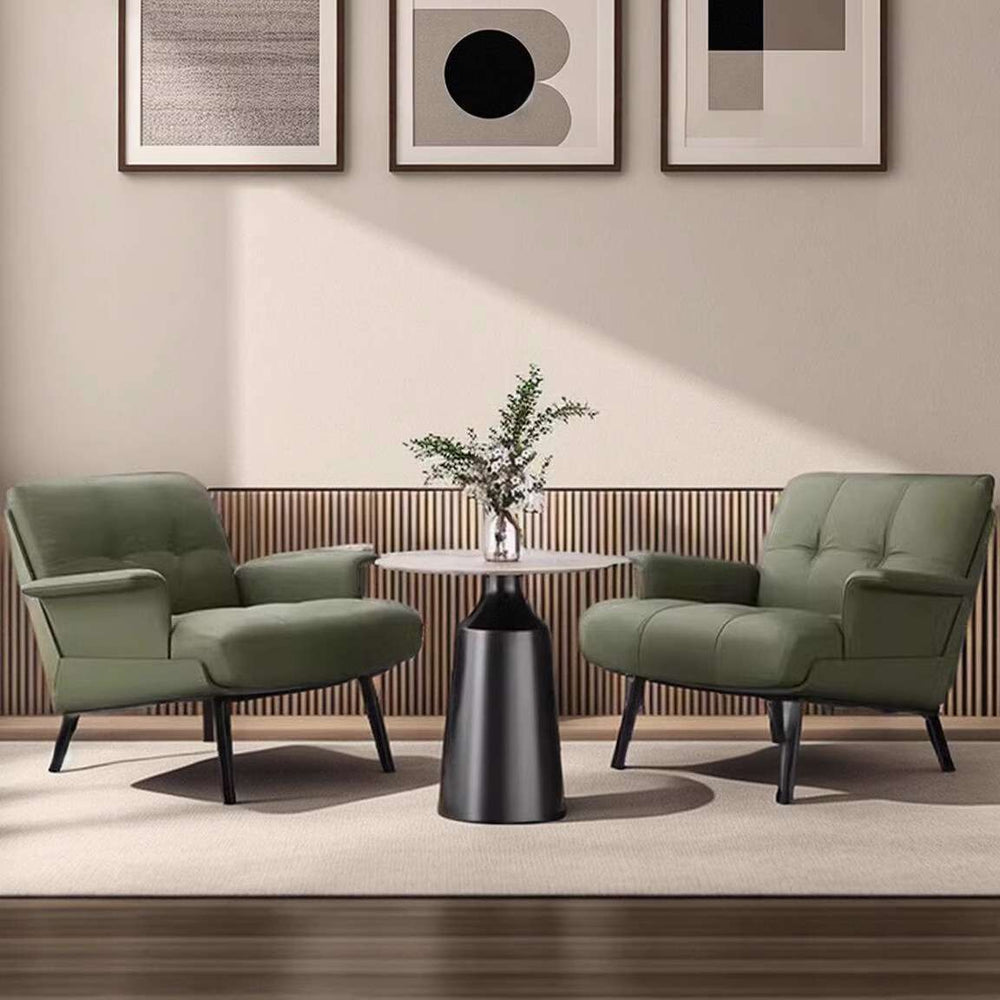 Single hotel lobby reception area table and four chairs set - casual sofa combination for cafes, offices, and meeting spaces