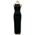summer new european and american cross-border foreign trade women's camisole maxi dress, fashionable sleeveless bodycon dress