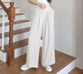 Ice silk pants trendyhigh waistpleatedloose pantssummer thin style draped sun protection anti-mosquito chiffon looseslimming lookmop