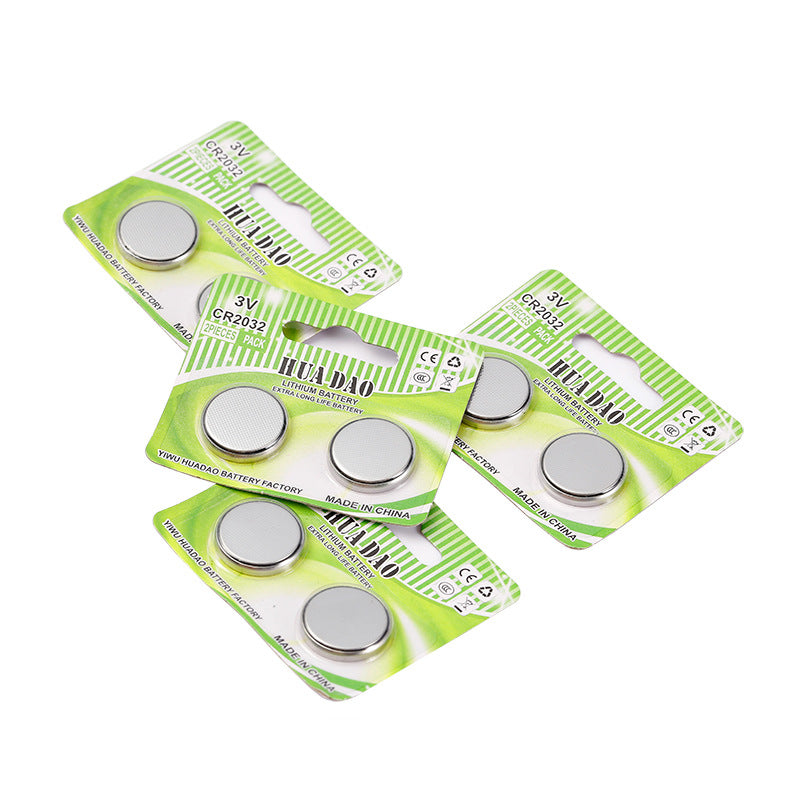 CR2032 lithium battery 2 pcs card button battery sixth generation silicone frog lamp toy lithium battery manufacturer wholesale