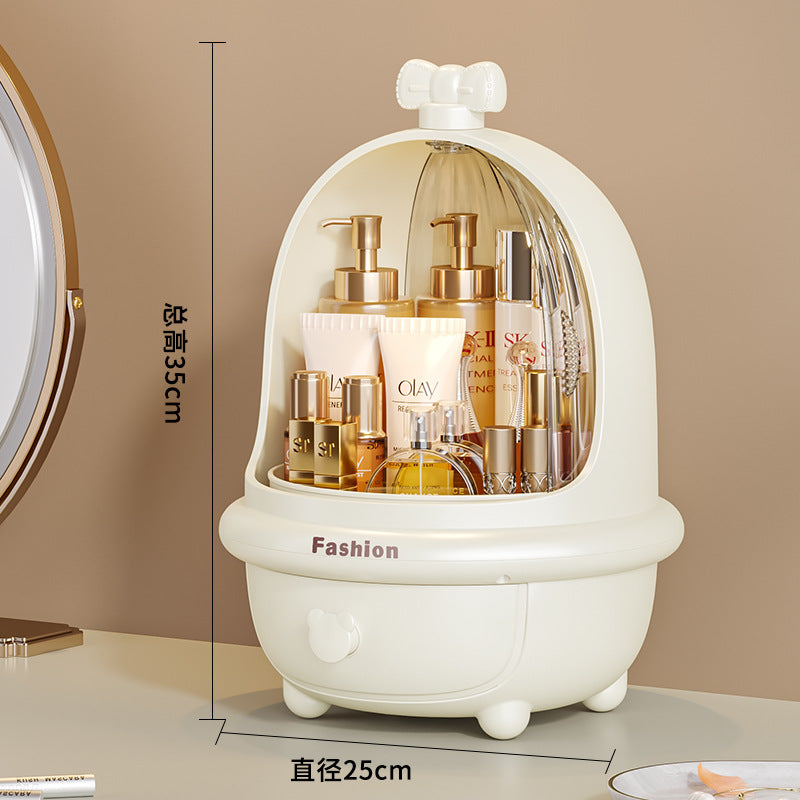 Cosmetics storage box Multi-layer dormitory desktop Simple large-capacity dresser Plastic skin care product finishing rack