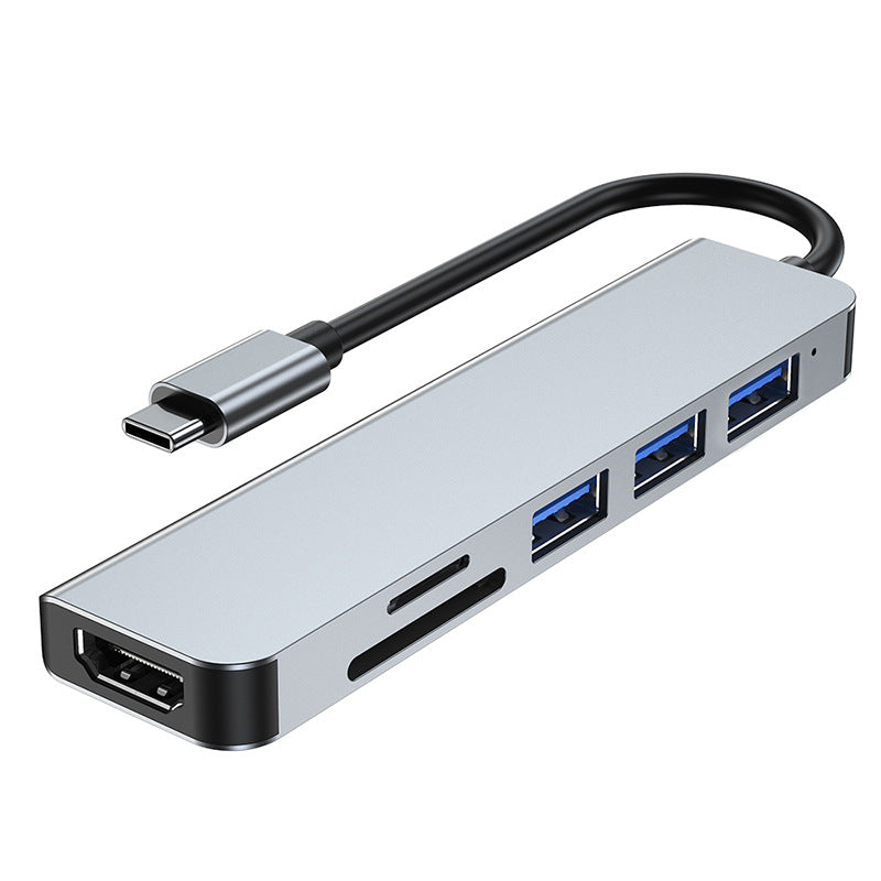 Usb hub type-c card reader for huawei, apple, and pc - 6-in-1 expansion dock with pd fast charging