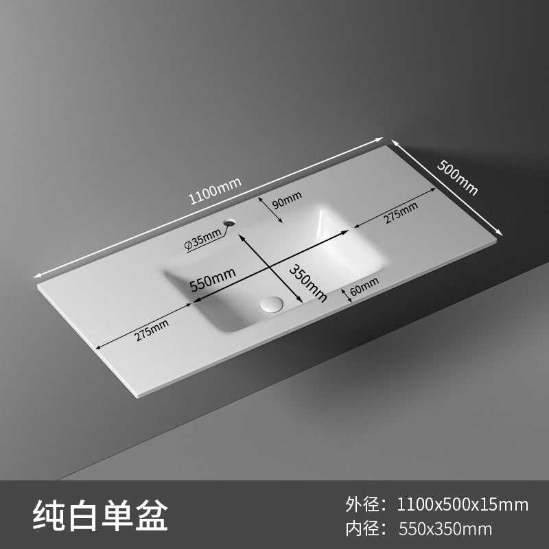 Rock slab hot bending integrated basin toilet seamless rock slab washbasin bathroom taichung basin non-standard corner cutting