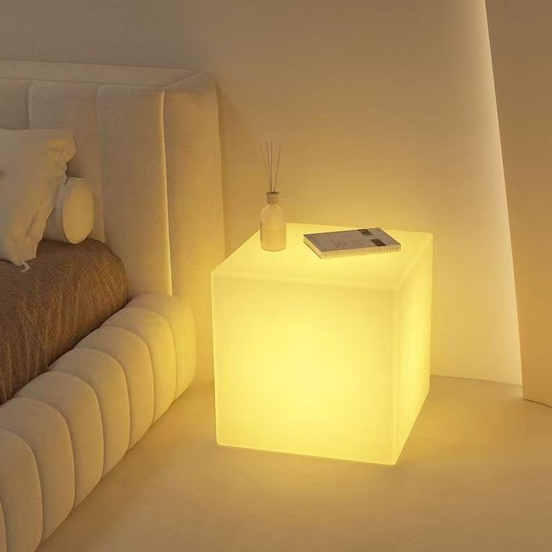 Floor lamp living room bedroom atmosphere lamp ins style high-end bedside lamp sofa corner small coffee table led cube