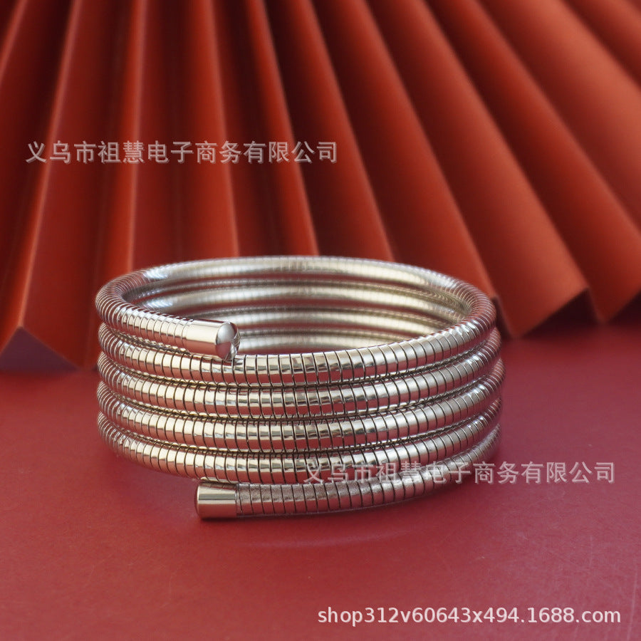 middle eastern glossy women's high-quality spring thick retro metal bracelet back-to-school season party christmas gift