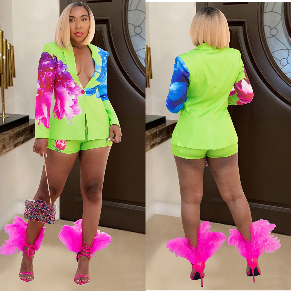 C6986 cross-border   independent station fashionable women's fashion european and american sexy suit outwear pants