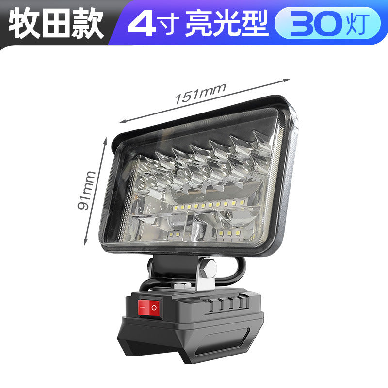 Cross-border rechargeable lighting universal lithium battery work light outdoor LED auto repair fishing emergency lighting