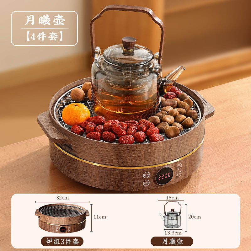 Stove tea making suitfor home glass teapot tea set suit electric ceramic stove indoor tea making multi-functional appliance