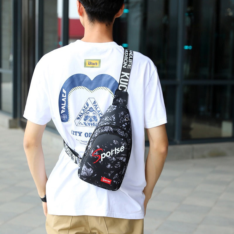 Cross-border fashion breast bag men's Oxford casual shoulder bag diagonal span new backpack trendy waist bag crossbody bag wholesale