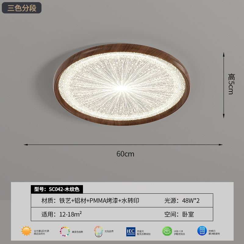 Full spectrum LED ceiling light eye protection living room bedroom dining room medieval house silent wind room Zhongshan lighting modern