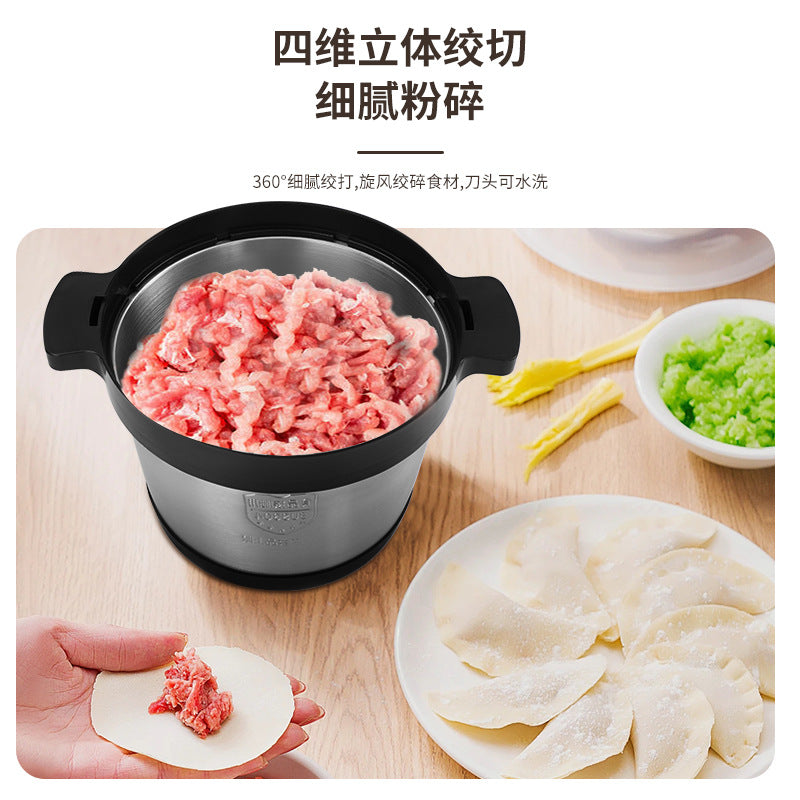 For homecommercial multifunctional food grade stainless steel meat grinder 6l large capacity meat grinder meat mincer food processor