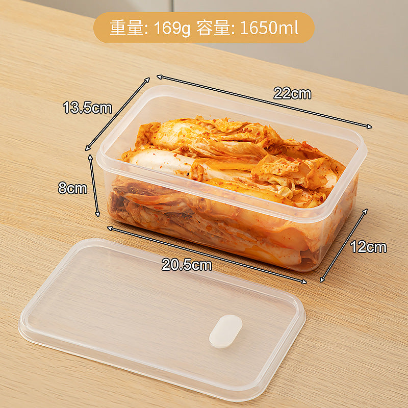 Kitchen large-capacity kimchi box sealed fresh-keeping box food-grade refrigerator special storage box with lid cold vegetable box