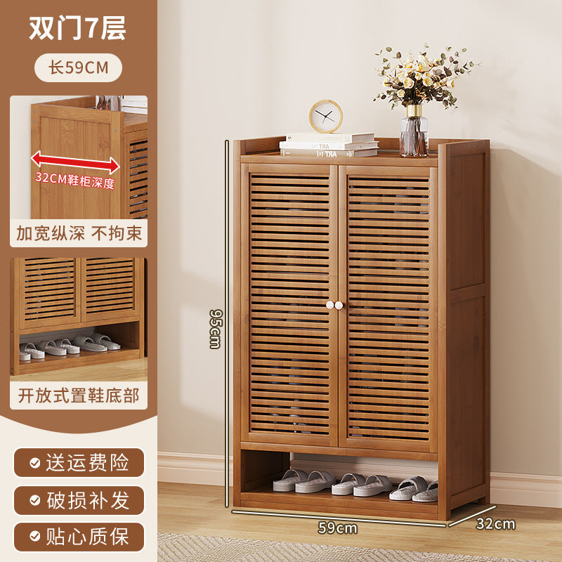 Simple shoe rack at home, large-capacity shoe cabinet at the door, cabinet for storing shoes, dustproof 40 pairs of shoes, new door cabinet