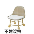 For homebackrest silent pulley low stool transparent small chair toddler kids acrylic chair universal wheel stool