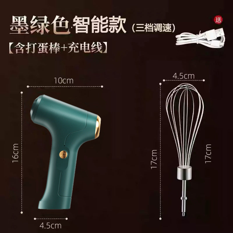 Wireless handheld electric whisk for home baking - cream whipper, mixer, kitchen baking gadget, egg white beater