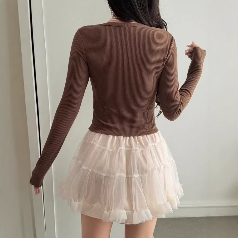 fashion pure desire sexy v-neck long sleeves t-shirt women's autumn winter silm tight inner slimming look bottom shirt