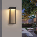 Outdoor solar wall light - modern minimalist style, waterproof, for villa gate, garden exterior, and courtyard lighting