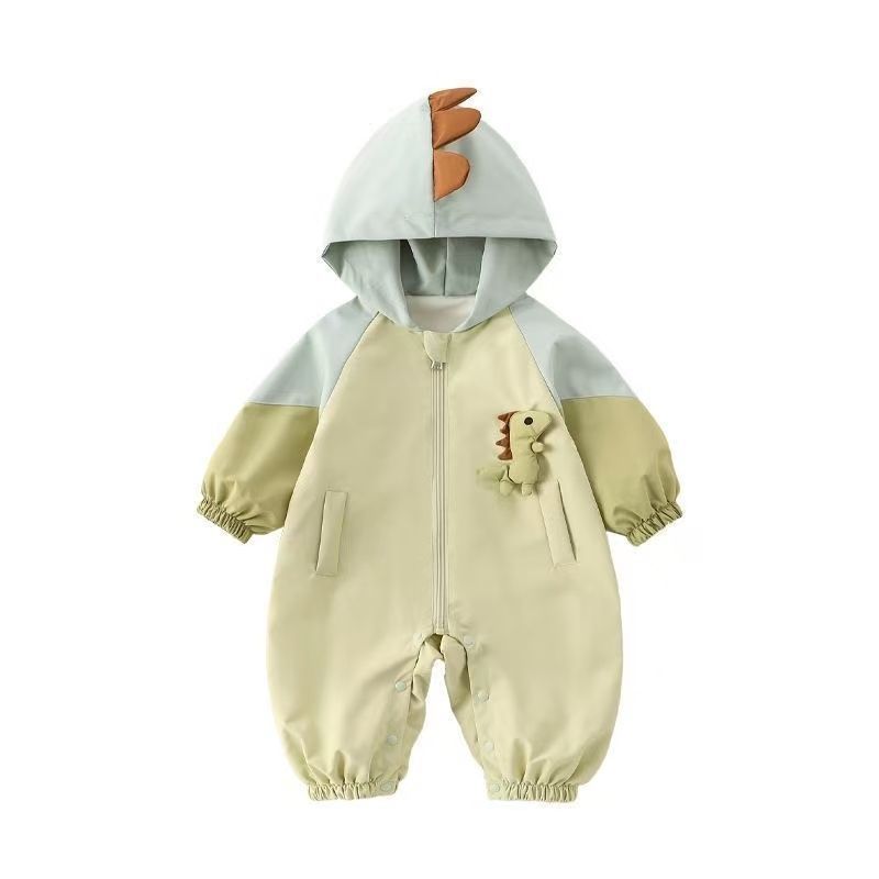 Spring & fallcute clothes jumpsuit super baby infant style cute baby outwear hooded outing jacket trendy