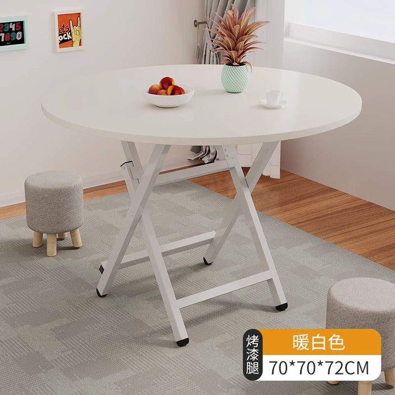 Foldable table dining table for home small table outdoor portable stall small apartment rental house simple dining square table