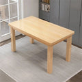 Solid wood dining table for home, small apartment, minimalist modern rectangular table, dining table for commercial restaurants and cafes