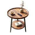 Scandinavianaccessible luxury small apartment side table casual modern for home round double layer side table coffee table small table sofa coffee table