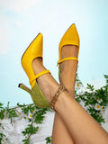 Women's shoes - ladies' high heels - pointed toe stiletto heels - hot selling fashionable & sexy women's shoes - cross-border amazon