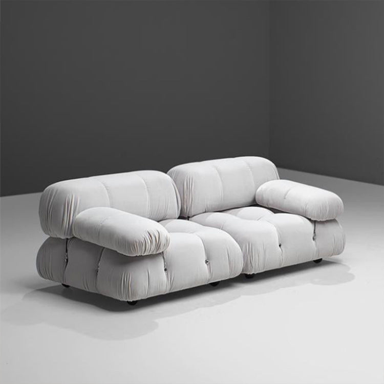 Mario cashmere sofa small apartment living room casual furniture combination square module casual fabric sofa